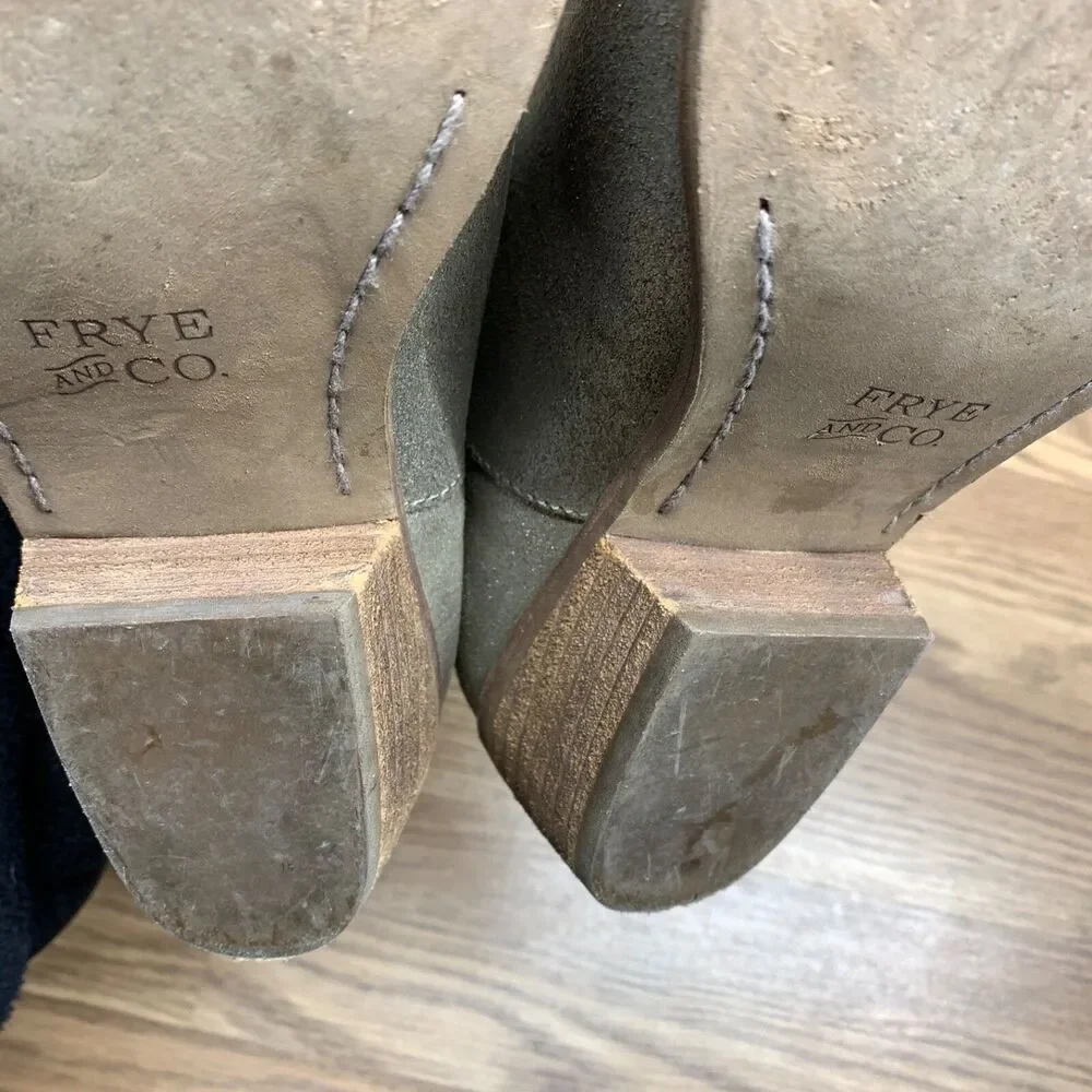 Frye zip metallic